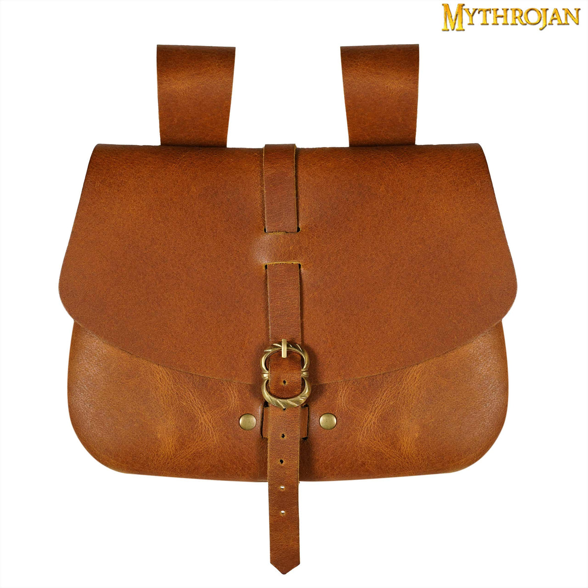 Mythrojan - Leather Laptop Satchel Bag with Norse / Celtic Design