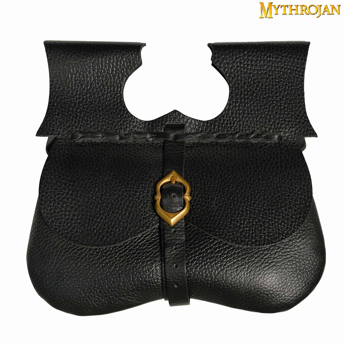 Mythrojan Medieval Leather Bag, Ideal for SCA LARP Reenactment & Ren f