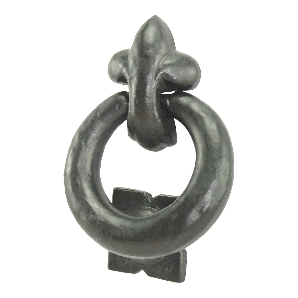 Mythrojan Large Cast Iron Ring Front Door Knocker Artisan Made Antique Knocker