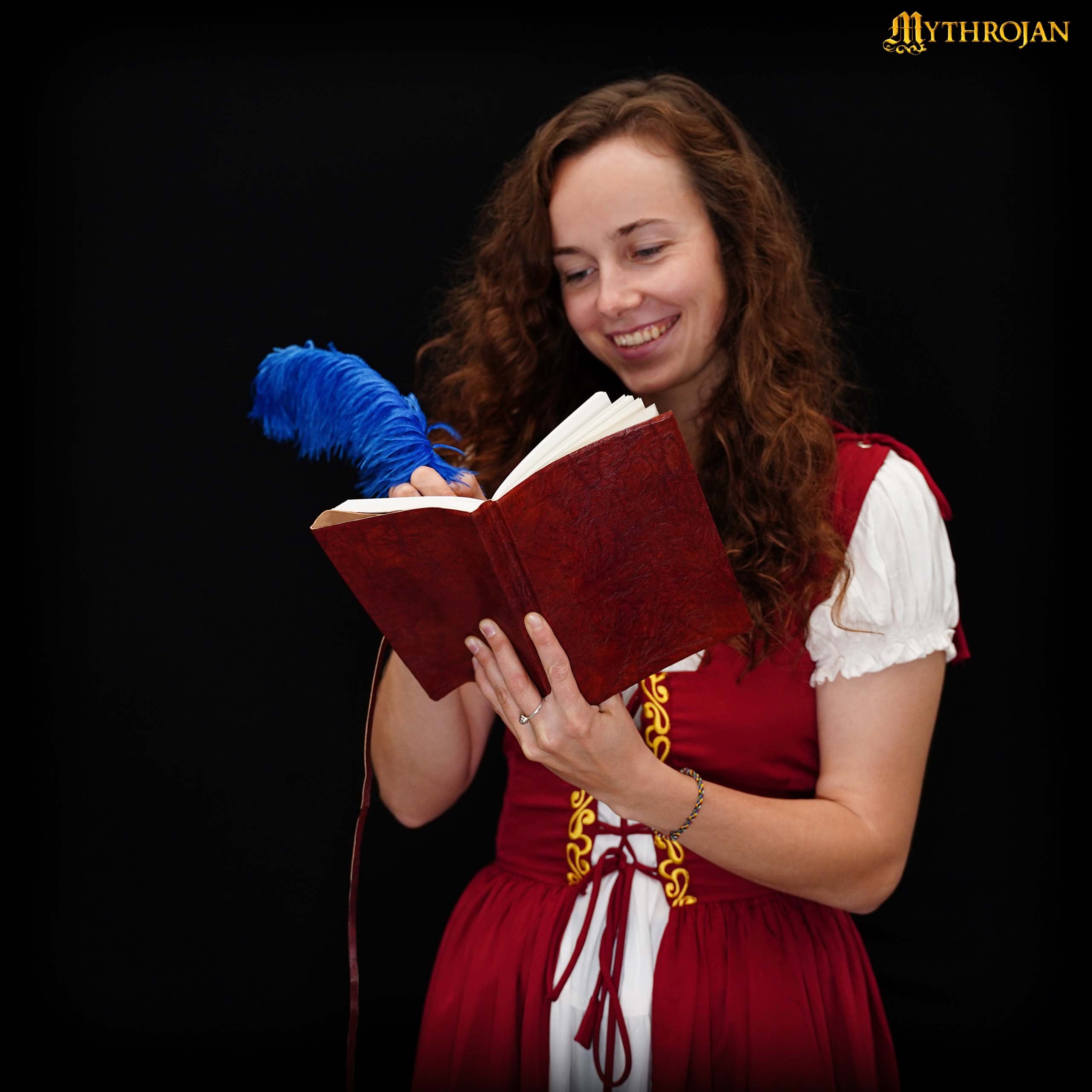 Mythrojan Crush Leather Journal Note book (7 x 5 inches) - Handmade Vintage Leather Crush Journal for Men & Women - Brown