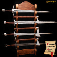 mythrojan-medieval-sword-wall-mount-samurai-sword-display-stand-katana-sword-holder-gladiator-sword-wall-display-crusader-sword-stand-knife-stand-for-display-eight-tier-sword-stand