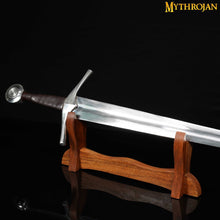 mythrojan-solid-wood-sword-stand-medieval-sword-wall-mount-samurai-sword-display-stand-katana-sword-holder-gladiator-sword-wall-display-crusader-sword-stand-knife-stand-for-display