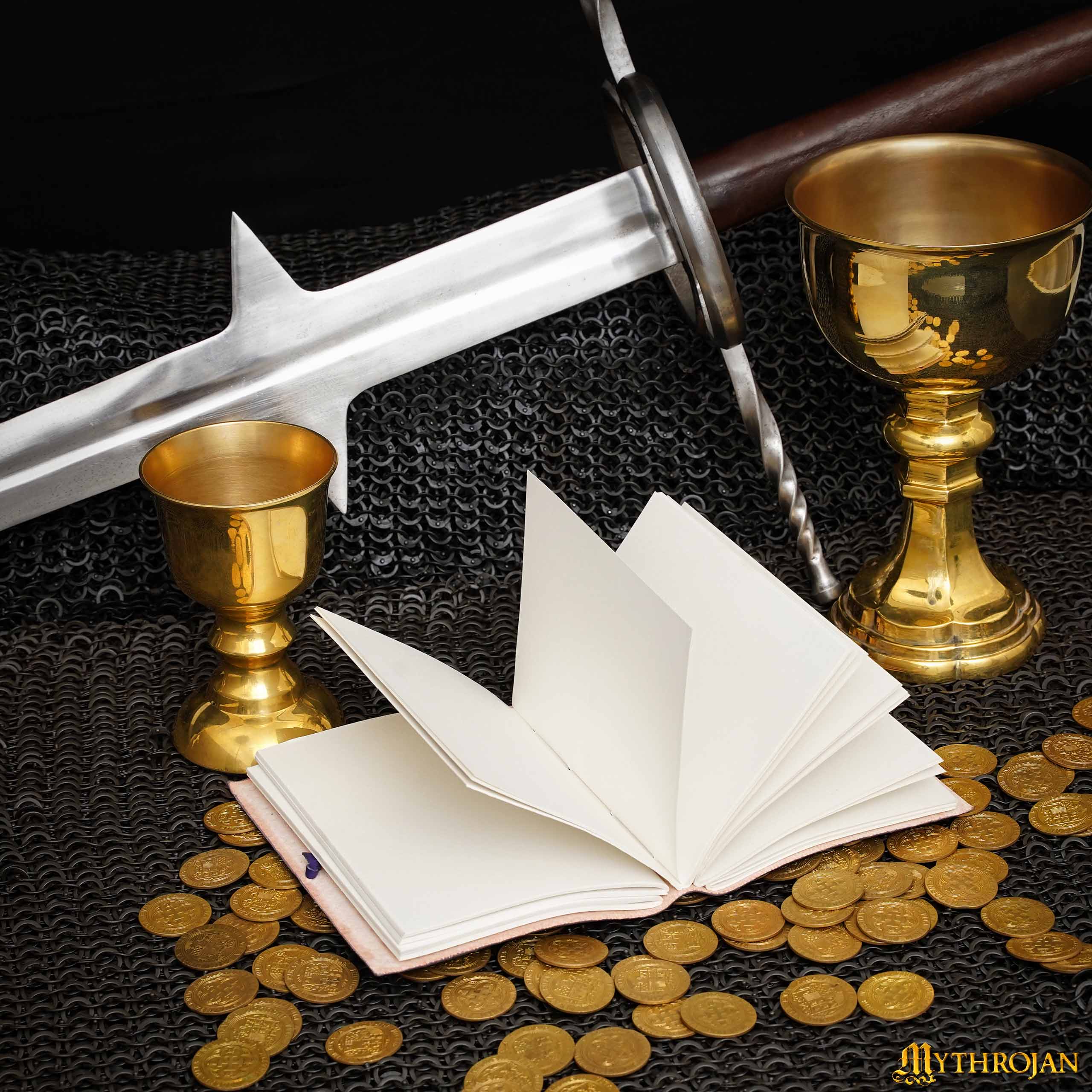 Mythrojan for The Alliance Blue Warcraft Embossed Medieval Leather Journal 5 x 7 inches Diary Notebook