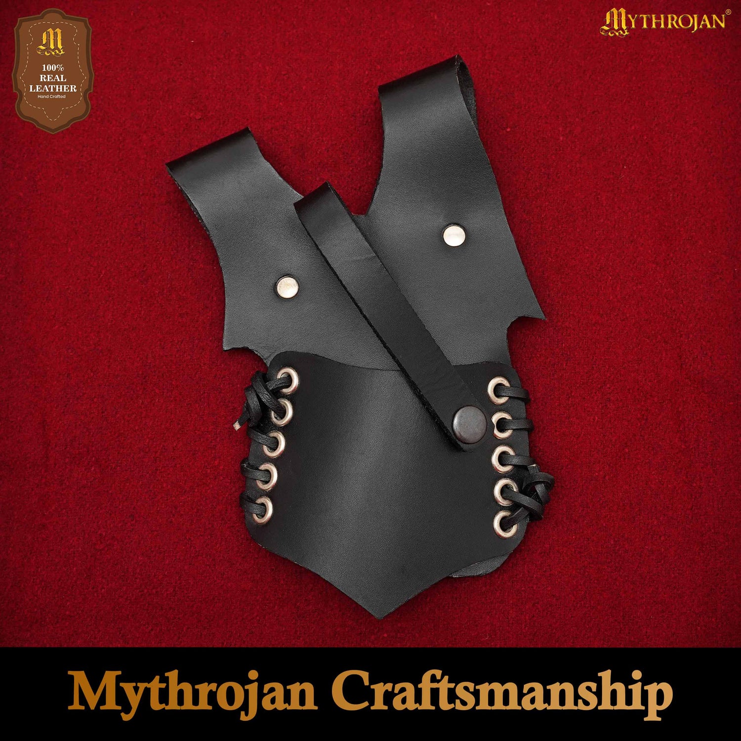 Mythrojan “Ranger” Frog, Ideal for Warrior Knight Ranger SCA LARP, Full Grain Leather