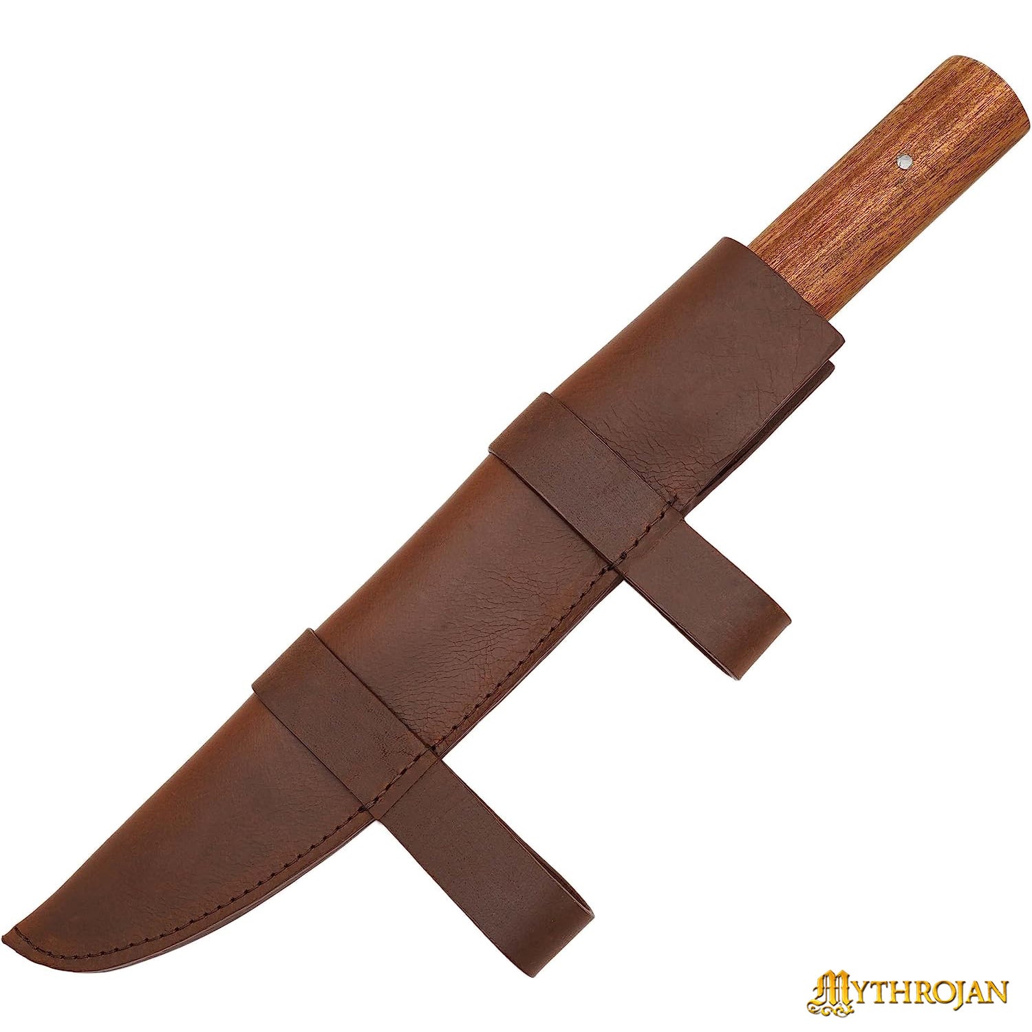 Mythrojan Viking Norse Hip Knife Vikings Seax Hand Forged Knife with Sheath 18