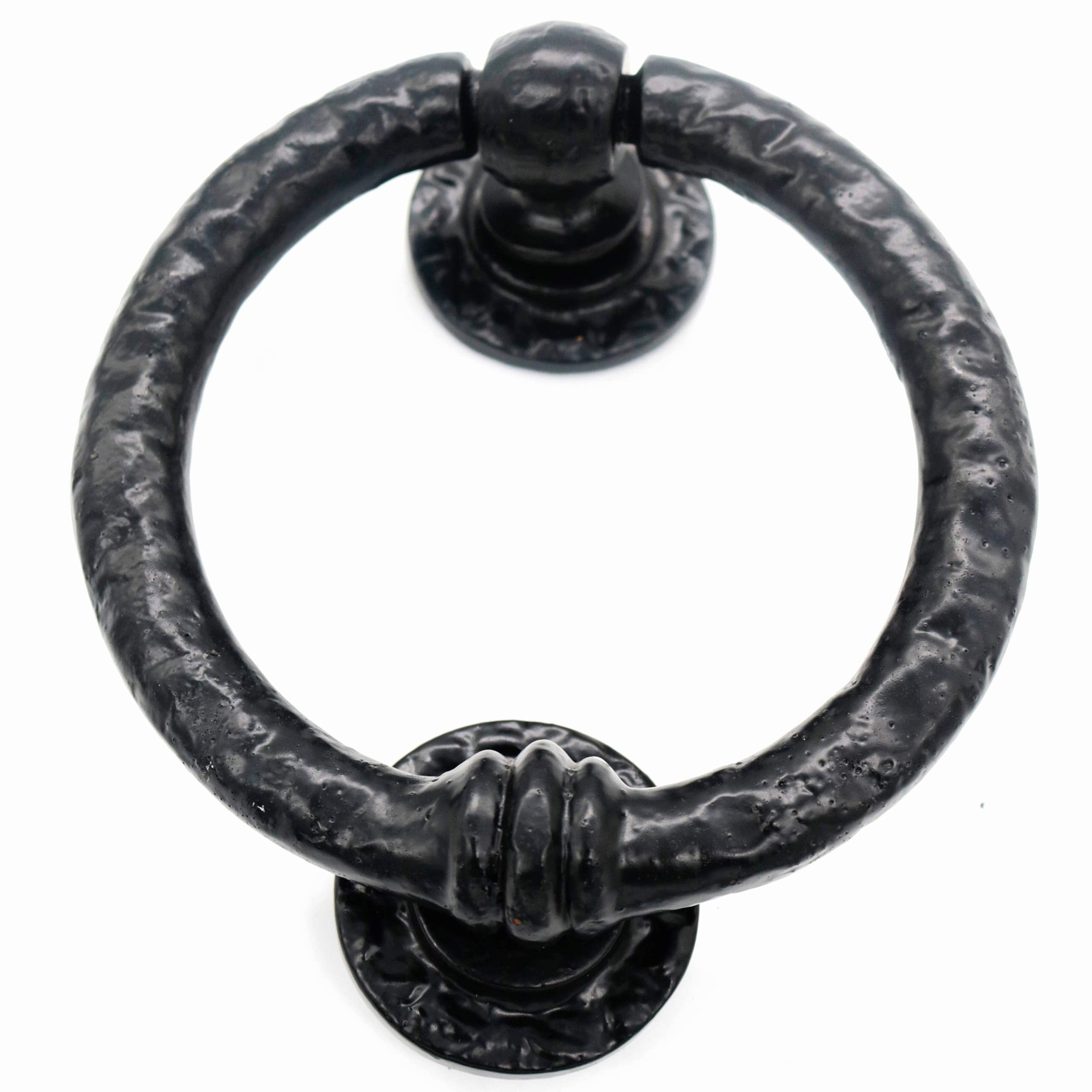 Mythrojan Large Cast Iron Ring Front Door Knocker Artisan Made Antique Knocker Case Lot