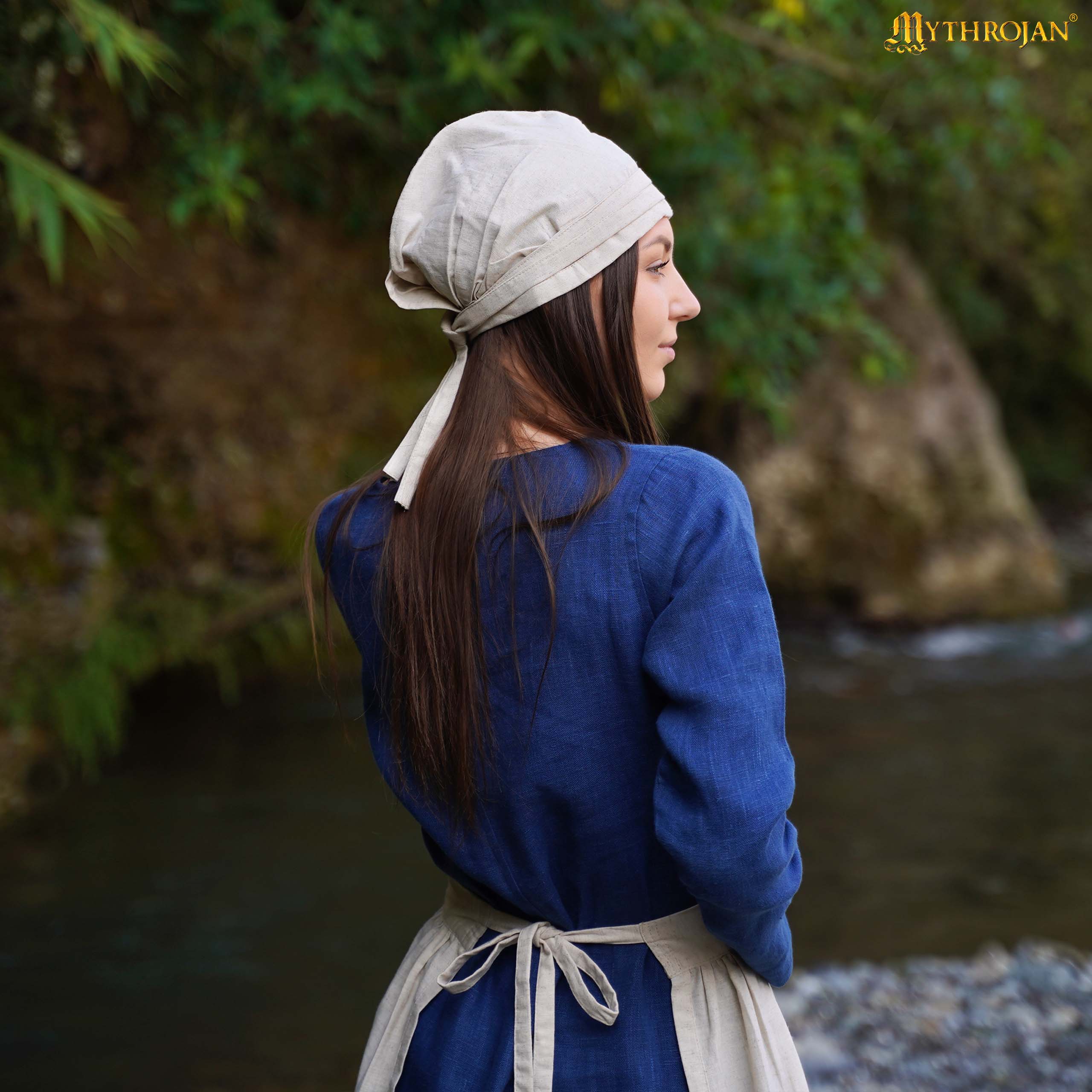 St. Birgitas Cap: Modest and Practical Medieval Linen-Cotton Blend Headwear for Reenactment and LARP