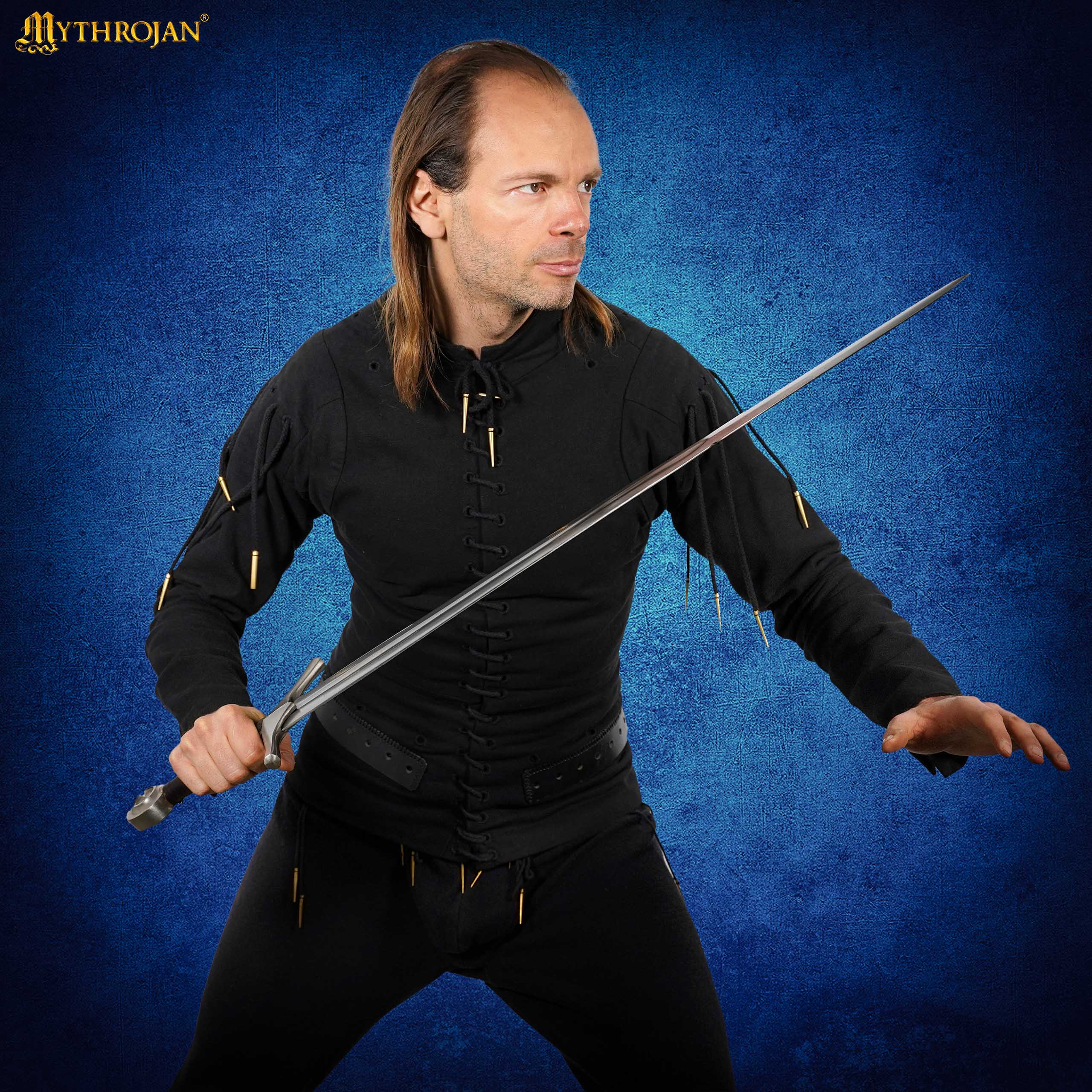 Mythrojan Late Medieval Arming Doublet “The Knight” : Ideal for Knightly Medieval Reenactment , LARP , SCA and movie prop