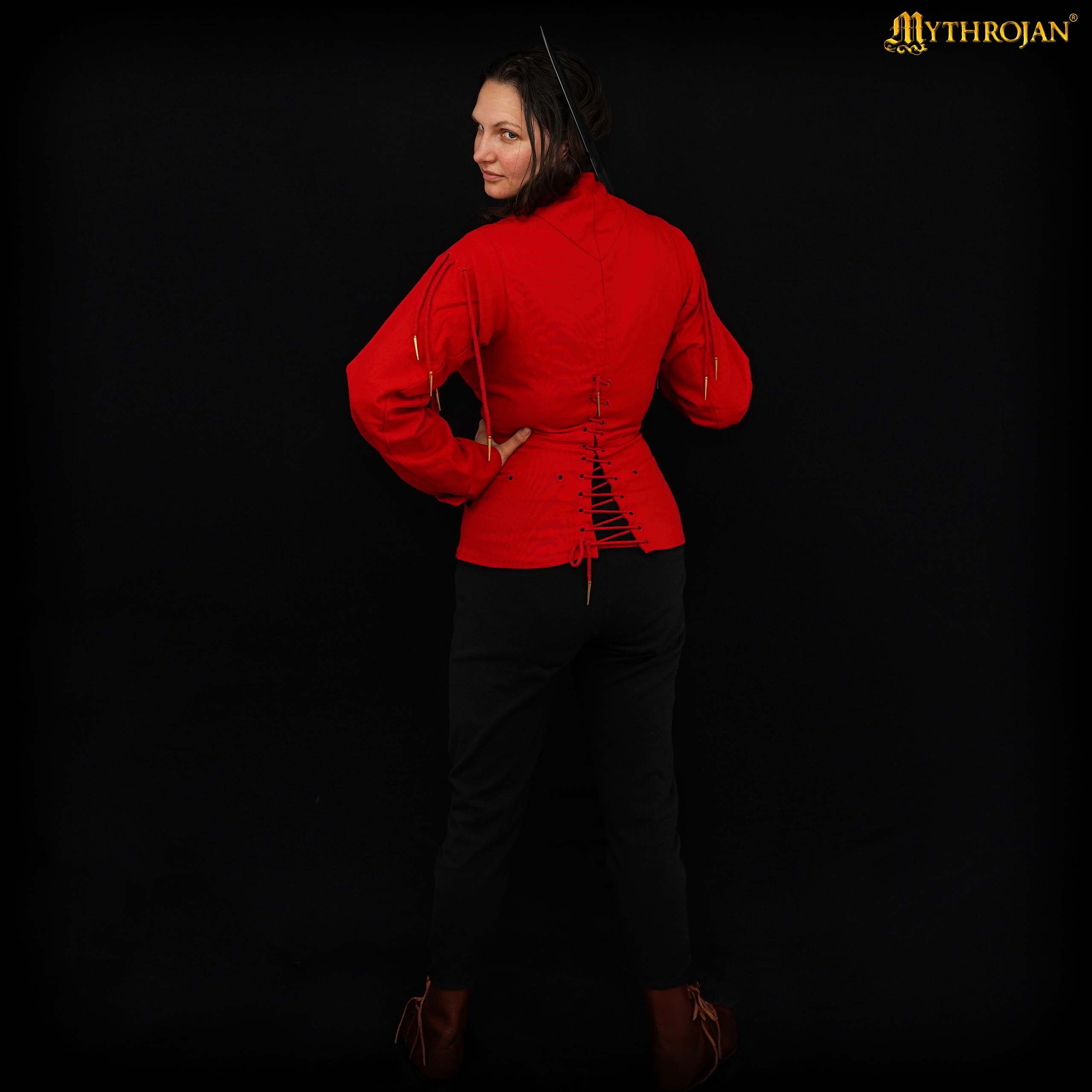 Mythrojan Late Medieval Arming Doublet “The Knight” : Ideal for Knightly Medieval Reenactment , LARP , SCA and movie prop
