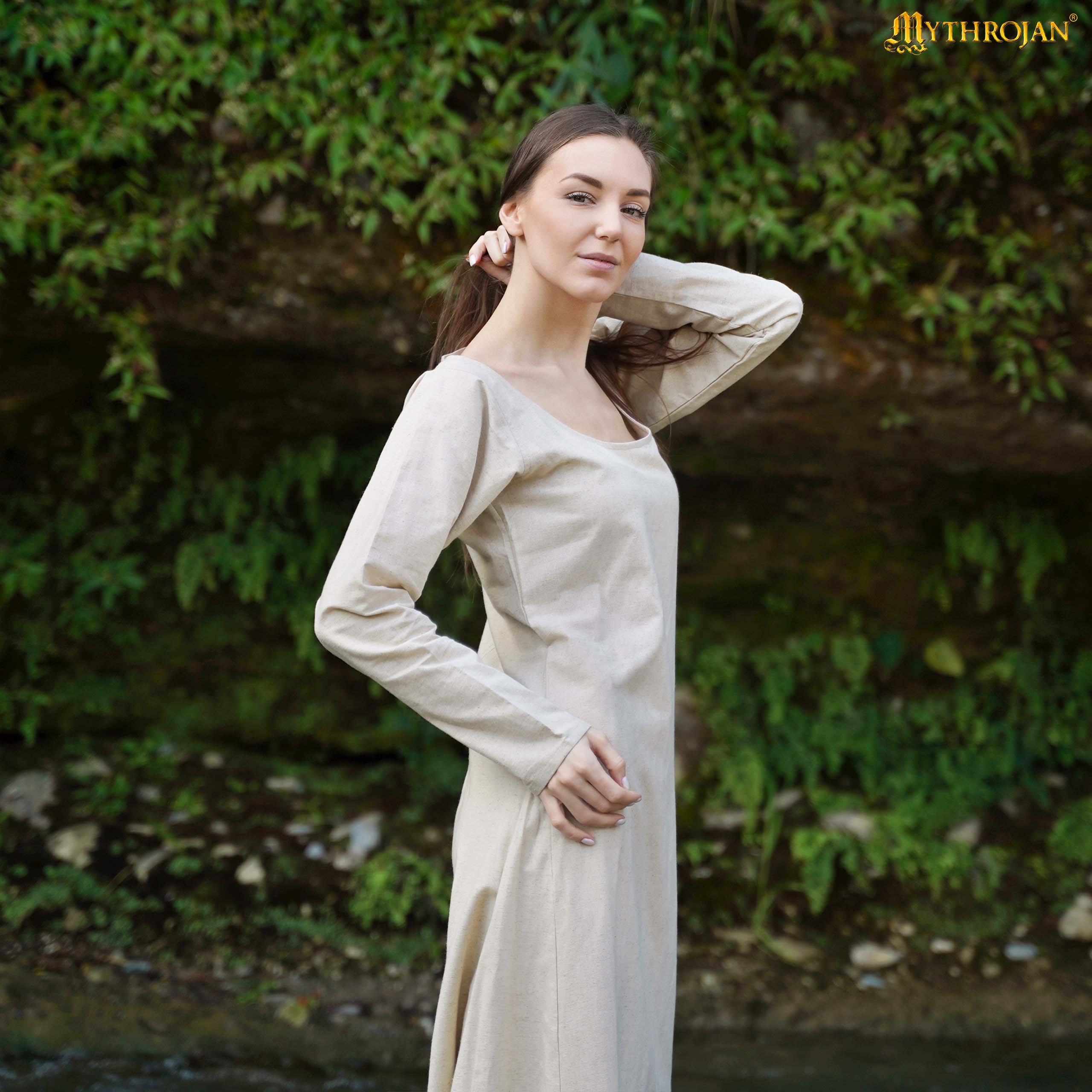 Astrid Historical Round Neck Dress: Versatile and Comfortable for Reenactment and LARP
