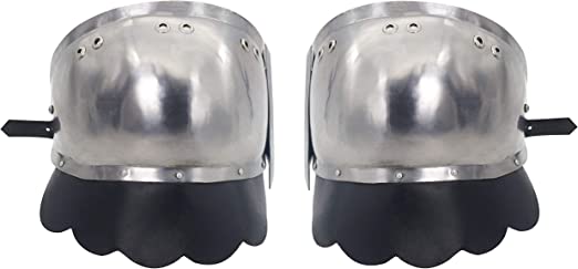 Mythrojan C55 XIV Century Medieval Reenactment, SCA IMCF & HMB Splint Armour/Armor Dueling Knee Multicoloured