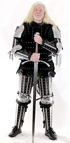 Mythrojan XIV Century Medieval Reenactment, SCA IMCF & HMB Splint Armour/Armor Dueling Pauldron Multicoloured