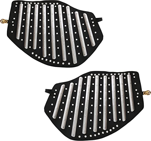 Mythrojan C55 XIV Century Medieval Reenactment, SCA IMCF & HMB Splint Armour/Armor Dueling Splinted Upper Leg Guard Multicoloured