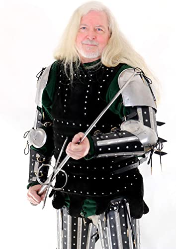 Mythrojan XIV Century Medieval Reenactment, SCA IMCF & HMB Splint Armour/Armor Dueling Pauldron Multicoloured