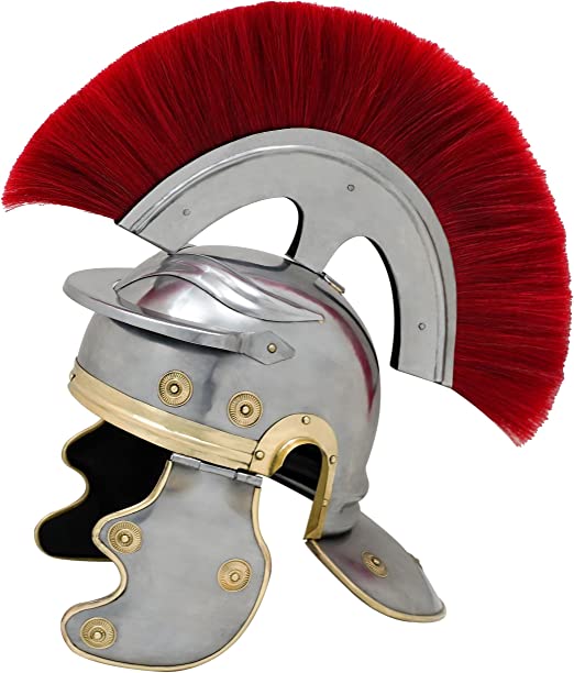 Mythrojan Roman Officer Centurion Historical Helmet Armor 18g Steel