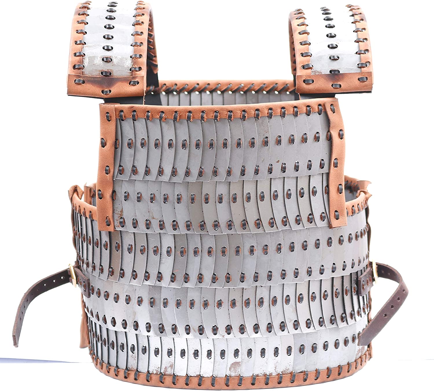 Mythrojan Medieval Viking D Plate Kids Lamellar Historical Armour - Natural Polished