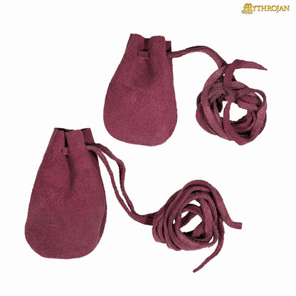 Mythrojan Pair of Medieval Drawstring Pouches