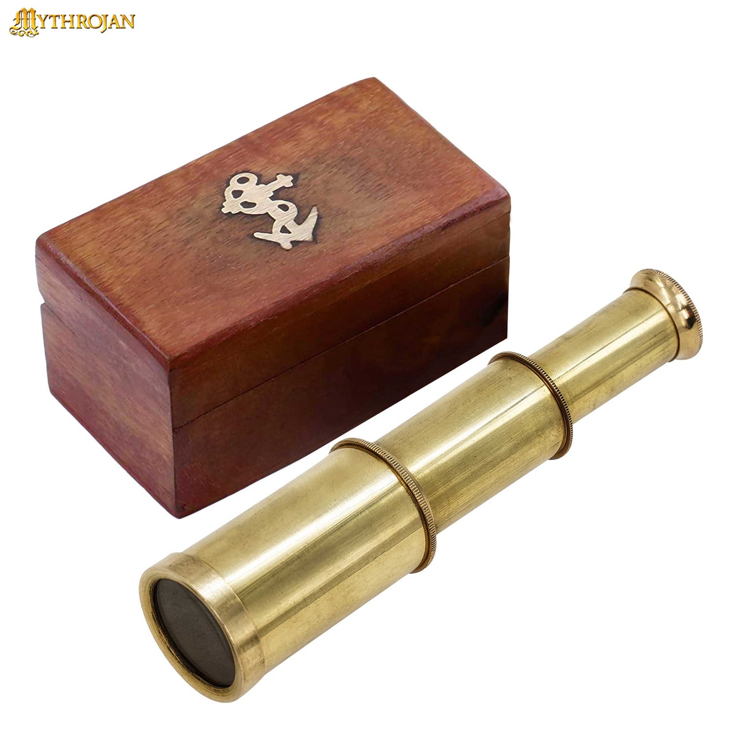 Mythrojan Mini Pirate Spyglass Telescope Brass Hand