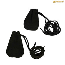 mythrojan-pair-of-medieval-drawstring-pouches-ideal-for-sca-larp-reenactment-ren-fair-suede-leather-black