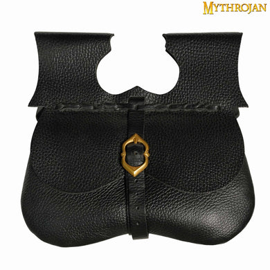 Mythrojan Classic Medieval Belt Bag with Solid Brass