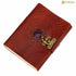 Mythrojan Embossed Brown Leather Journal