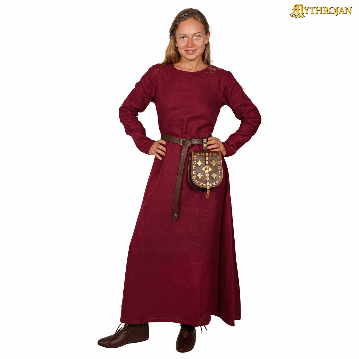 Helga Viking Baltic Linen Dress - LARP, SCA & Reenactment – Mythrojan