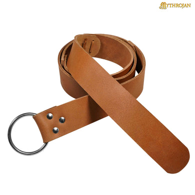 Mythrojan O - Ring Medieval Leather Belt 