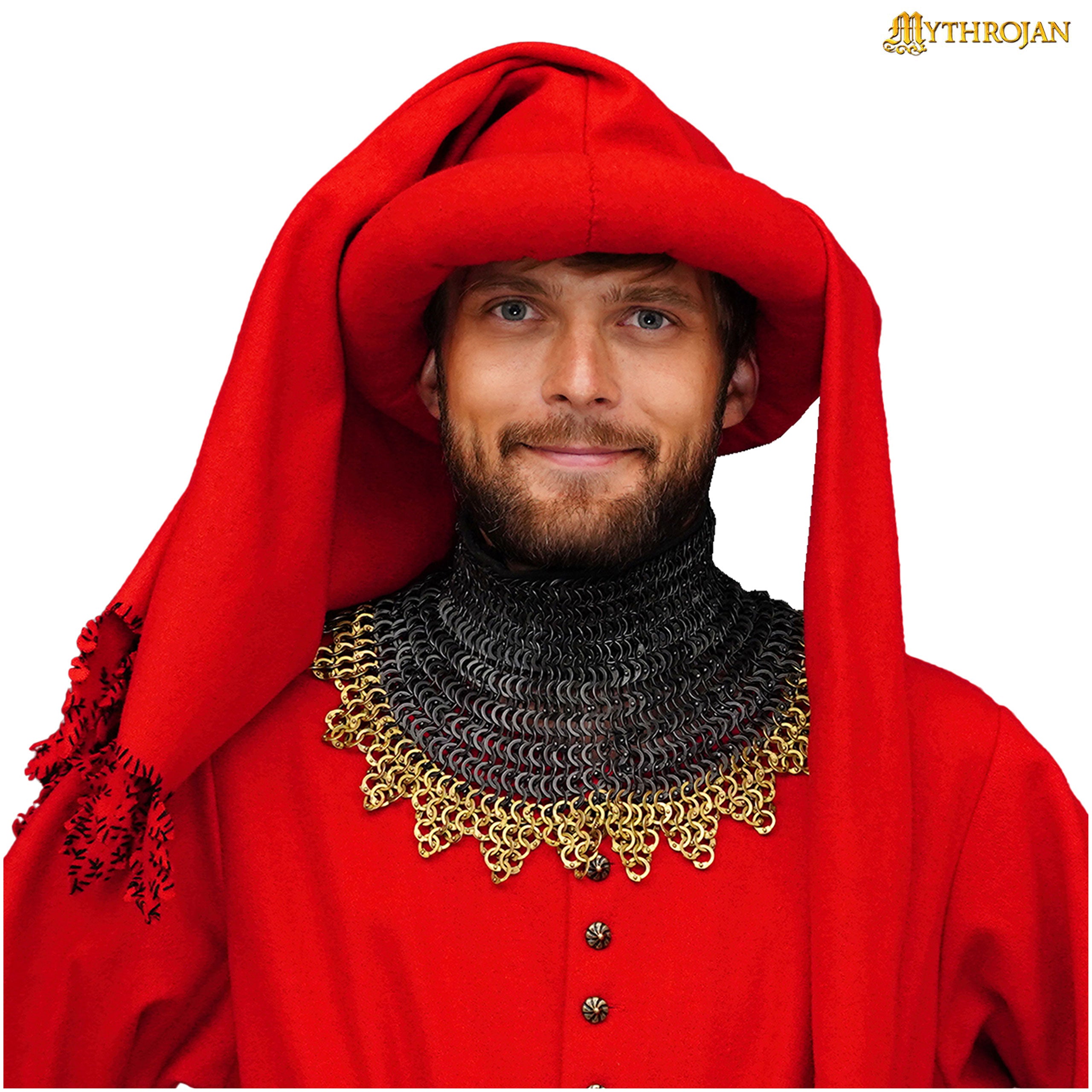 Mythrojan Wool Chaperon “The Knight” : Medieval 15th Century Chaperone