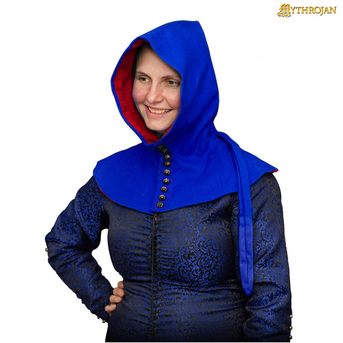 Mythrojan late medieval lady buttoned hood