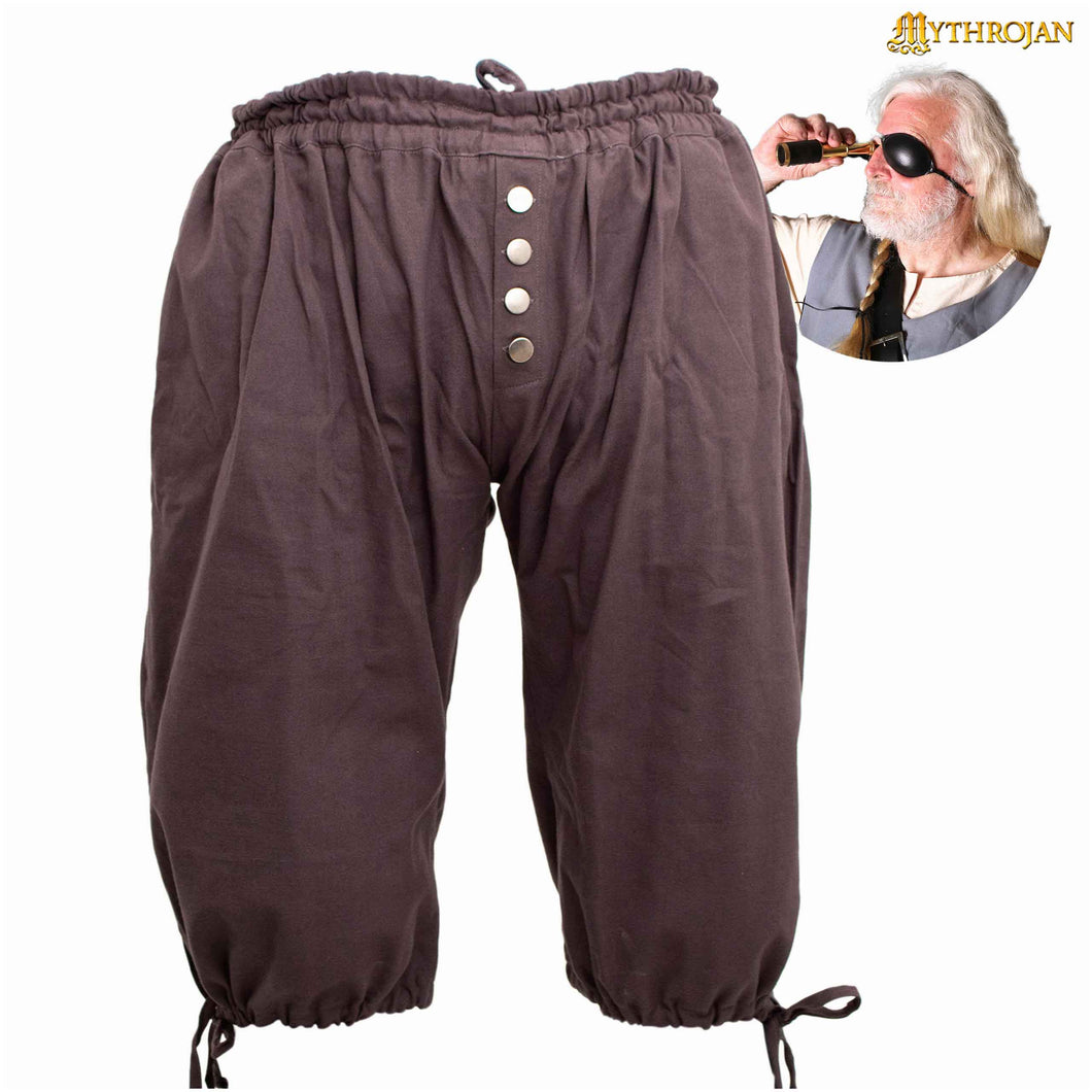 Mythrojan Pirate Cotton Breeches Solid Cotton Canvas - Grey