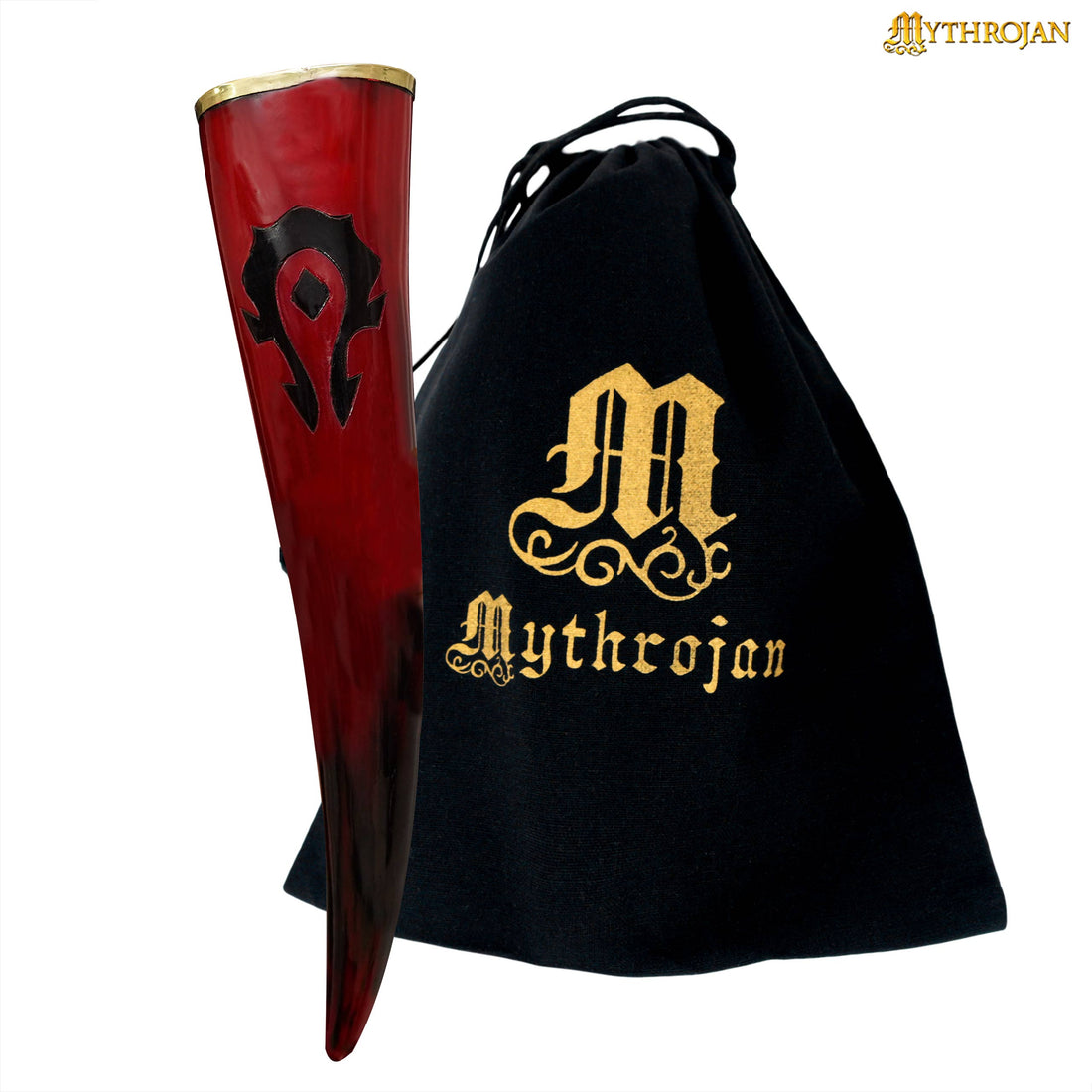 Mythrojan &quot;For the HORDE&quot; Drinking Horn