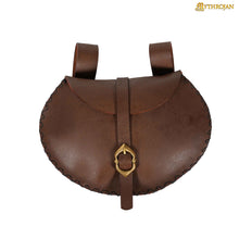 mythrojan-medieval-belt-bag-with-solid-brass-buckle-ideal-for-sca-larp-reenactment-ren-fair-full-grain-leather-brown-6-5-9-5