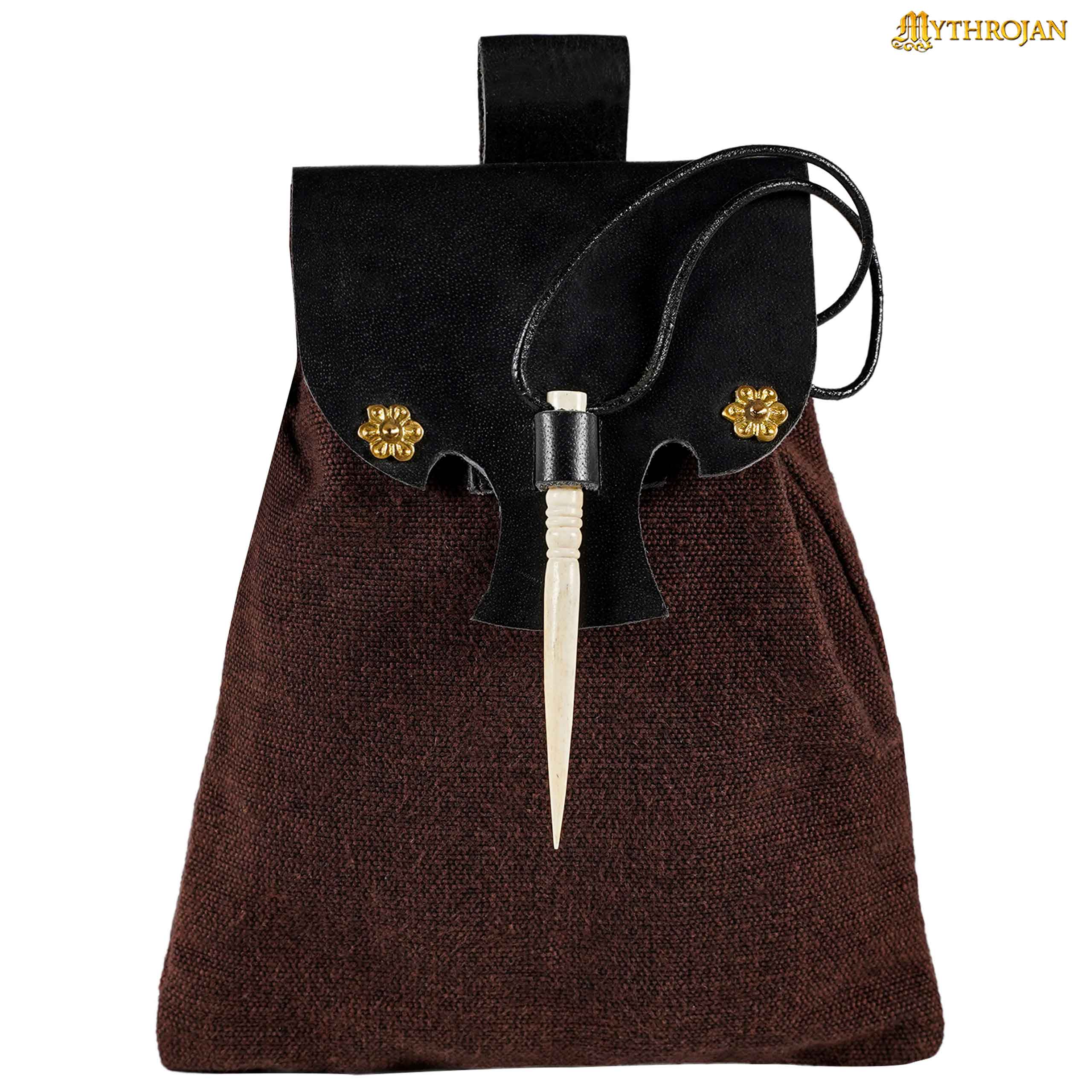 Mythrojan “Gold and Dice” Medieval Fantasy Belt Bag