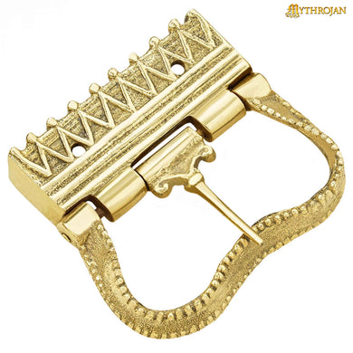 Mythrojan Solid Brass Pirate Belt Buckle