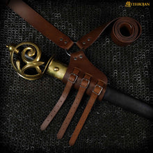 mythrojan-baldric-leather-sword-belt-medieval-dagger-holster-right-handed-brown