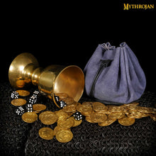 mythrojan-gold-and-dice-medieval-drawstring-bag-ideal-for-sca-larp-reenactment-ren-fair-suede-leather-pouch-blue-3-5
