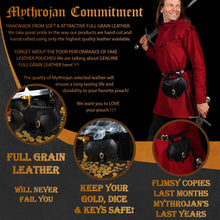 mythrojan-medieval-belt-bag-with-solid-brass-buckle-ideal-for-sca-larp-reenactment-ren-fair-full-grain-leather-black-6-5-9-5