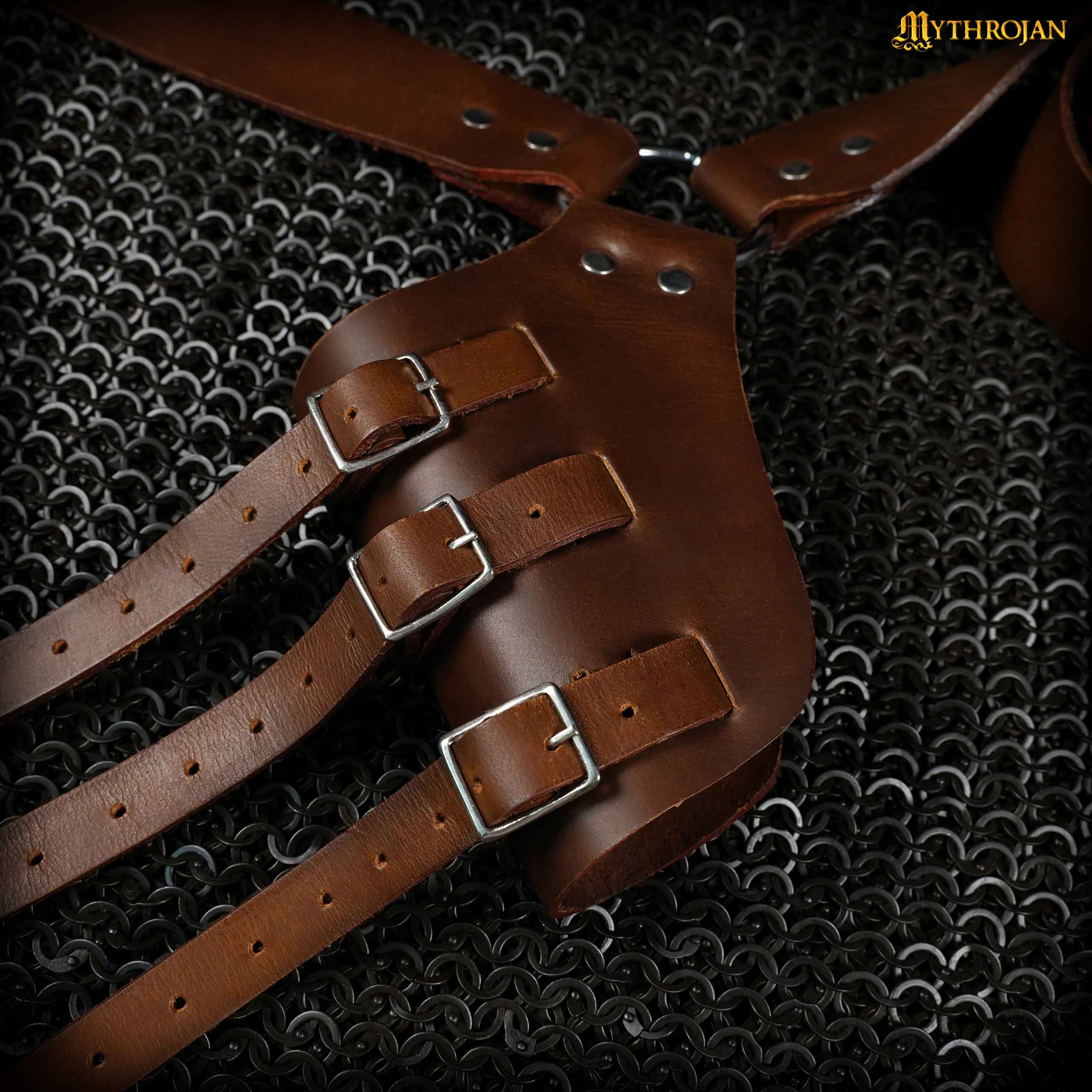 ✨ Medieval Leather Sword Baldric Handcrafted from Genuine Leather
