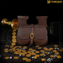 mythrojan-classic-medieval-belt-bag-with-solid-brass-buckle-ideal-for-sca-larp-reenactment-ren-fair-full-grain-leather-brown-8-5-9