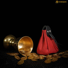 mythrojan-gold-and-dice-drawstring-pouch-ideal-for-sca-larp-reenactment-ren-fair-suede-leather-pouch-black-and-red-6