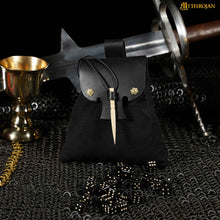mythrojan-gold-and-dice-medieval-fantasy-belt-bag-with-bone-needle-closure-ideal-for-sca-larp-reenactment-ren-fair-black-7-7
