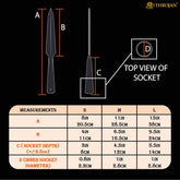 Small 8",Medium 11",Large 15"