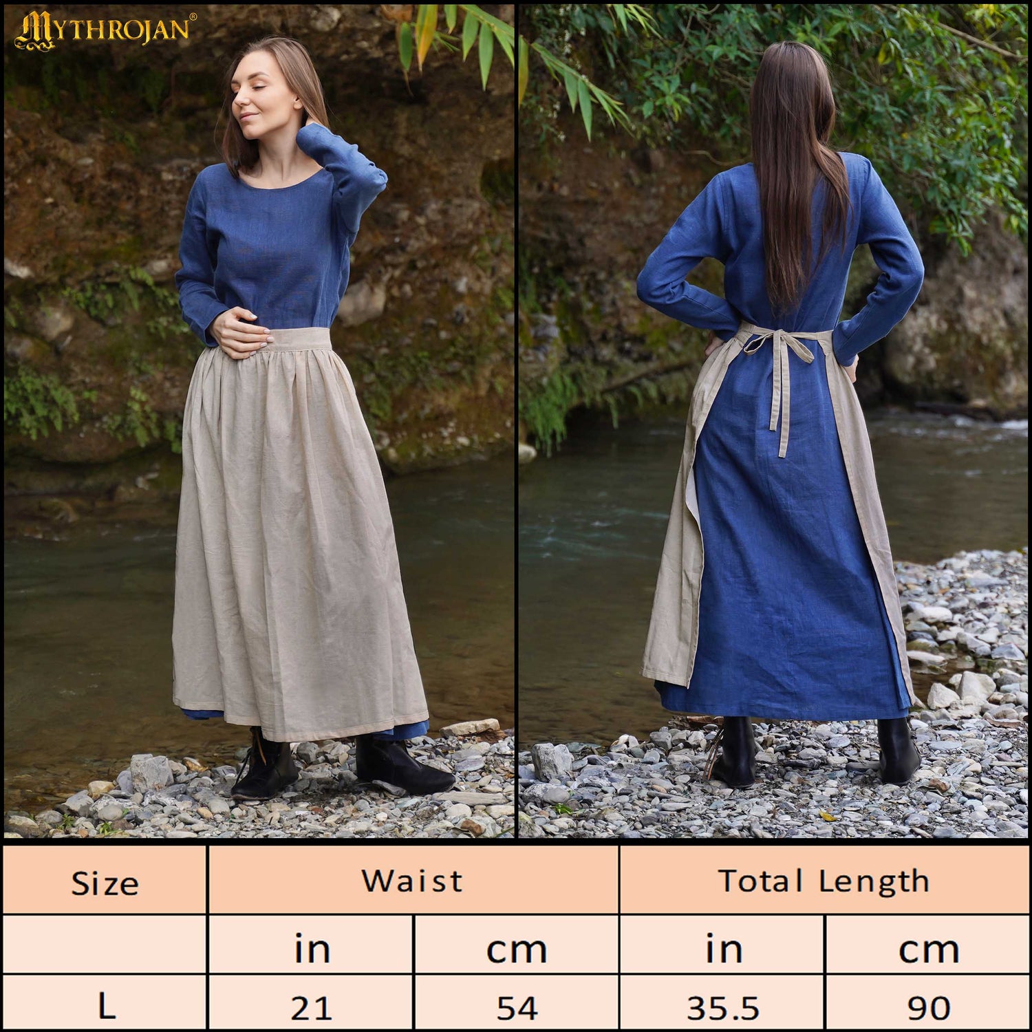 Peasant Daughter Medieval Apron: Practical and Authentic for Medieval Reenactment