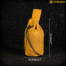 mythrojan-medieval-drawstring-belt-bag-ideal-for-sca-larp-reenactment-ren-fair-suede-leather-yellow-8-6-5