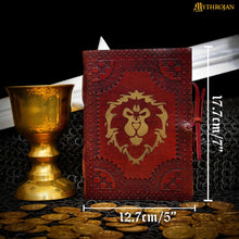 mythrojan-for-the-alliance-brown-warcraft-embossed-medieval-leather-journal-5-x-7-inches-diary-notebook