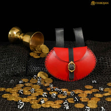 mythrojan-medieval-belt-bag-with-solid-brass-buckle-ideal-for-sca-larp-reenactment-ren-fair-full-grain-leather-red-4-9-7-2