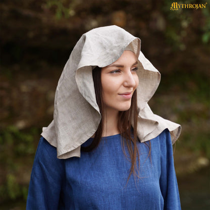 The Pilgrim’s Veil- Medieval Linen Historical Veil