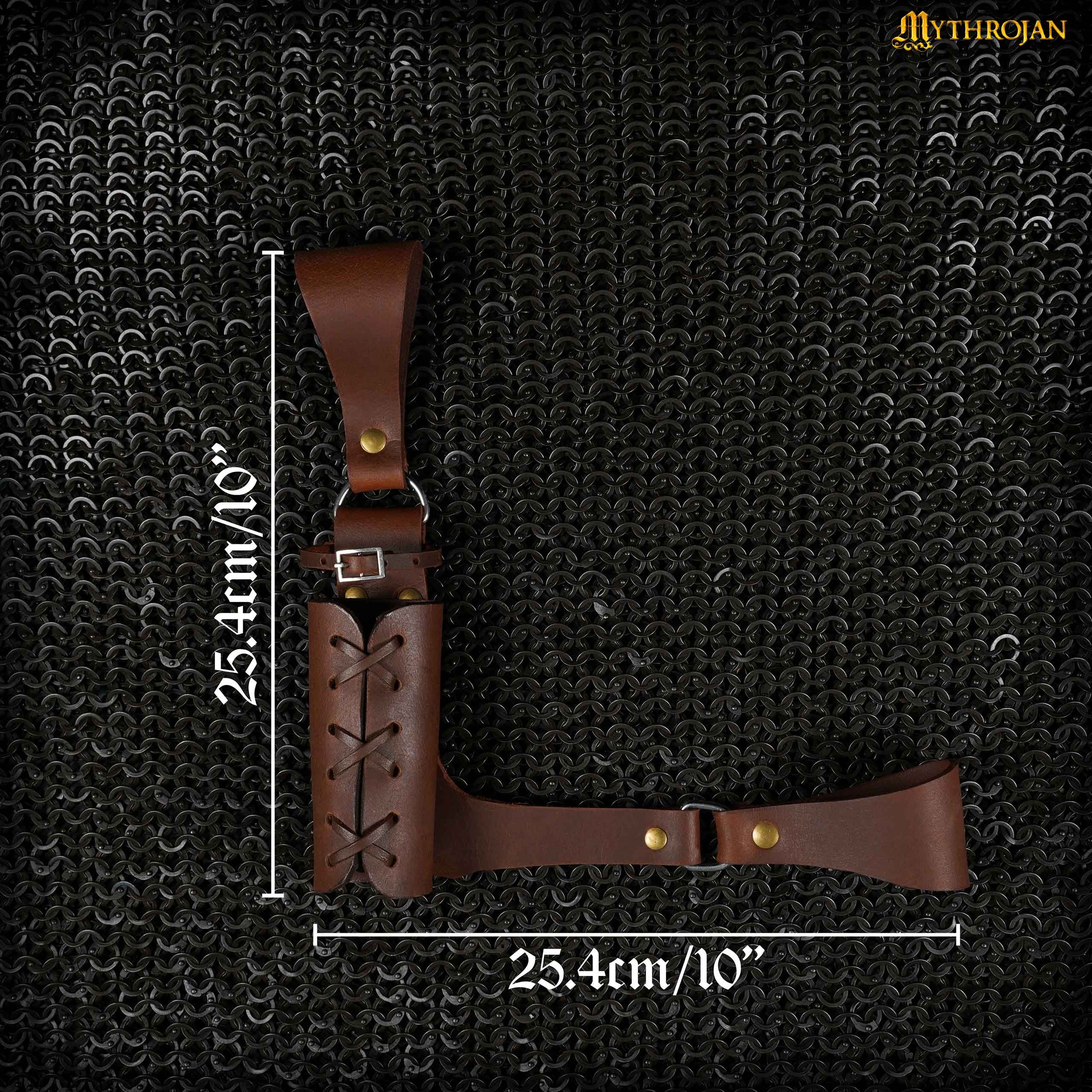 Medieval Leather Sword Frog Holster - Universal Rapier & Dagger Holder For Cosplay