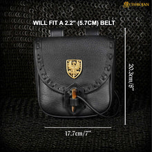 mythrojan-the-adventurer-s-belt-bag-with-solid-brass-eagle-decoration-ideal-for-sca-larp-reenactment-ren-fair-full-grain-leather-black-8-x-7