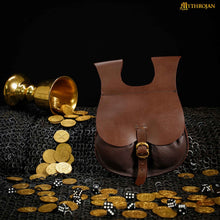 mythrojan-medieval-belt-bag-with-solid-brass-buckle-ideal-for-cosplay-sca-larp-reenactment-ren-fair-full-grain-leather-brown-8-2-6-6